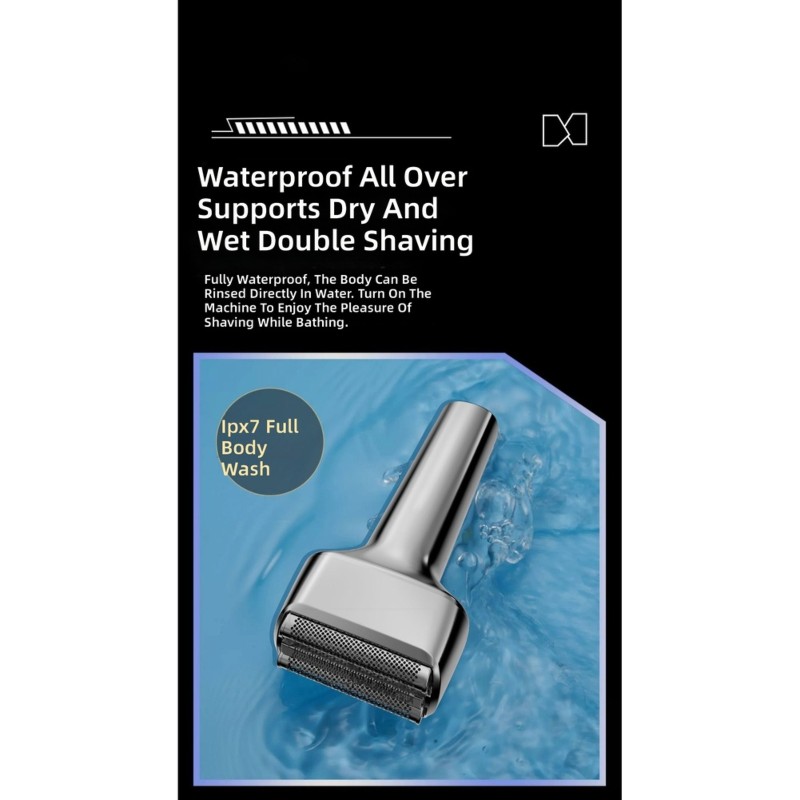 Mens Grooming Travel Kit - เครื่องโกนหนวดไฟฟ้าแบบชาร์จไฟได้ A21F-USB สำหรับผู้ชาย, ใบมีดโกนทรงพลัง, ใช้ได้ทั้งแบบแห้งและเปียก, ชุดอุปกรณ์ดูแลหนวดเคราสำหรับ