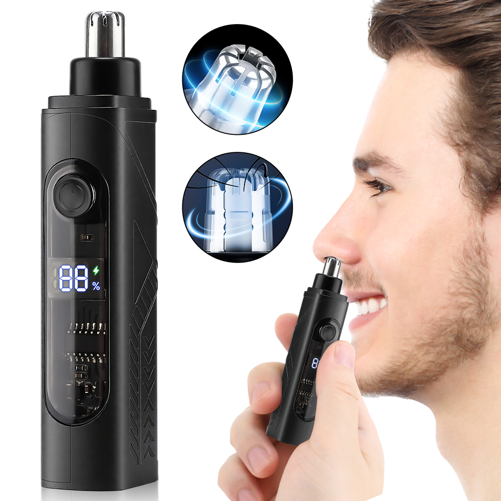 Nose Trimmer - ปัตตาเลี่ยนผมจมูกไฟฟ้าแบบชาร์จอัตโนมัติโกนจมูก T Rimmer U Nisex มืออาชีพล้างทําความสะอาดได้ไม่เจ็บปวดจมูกผม