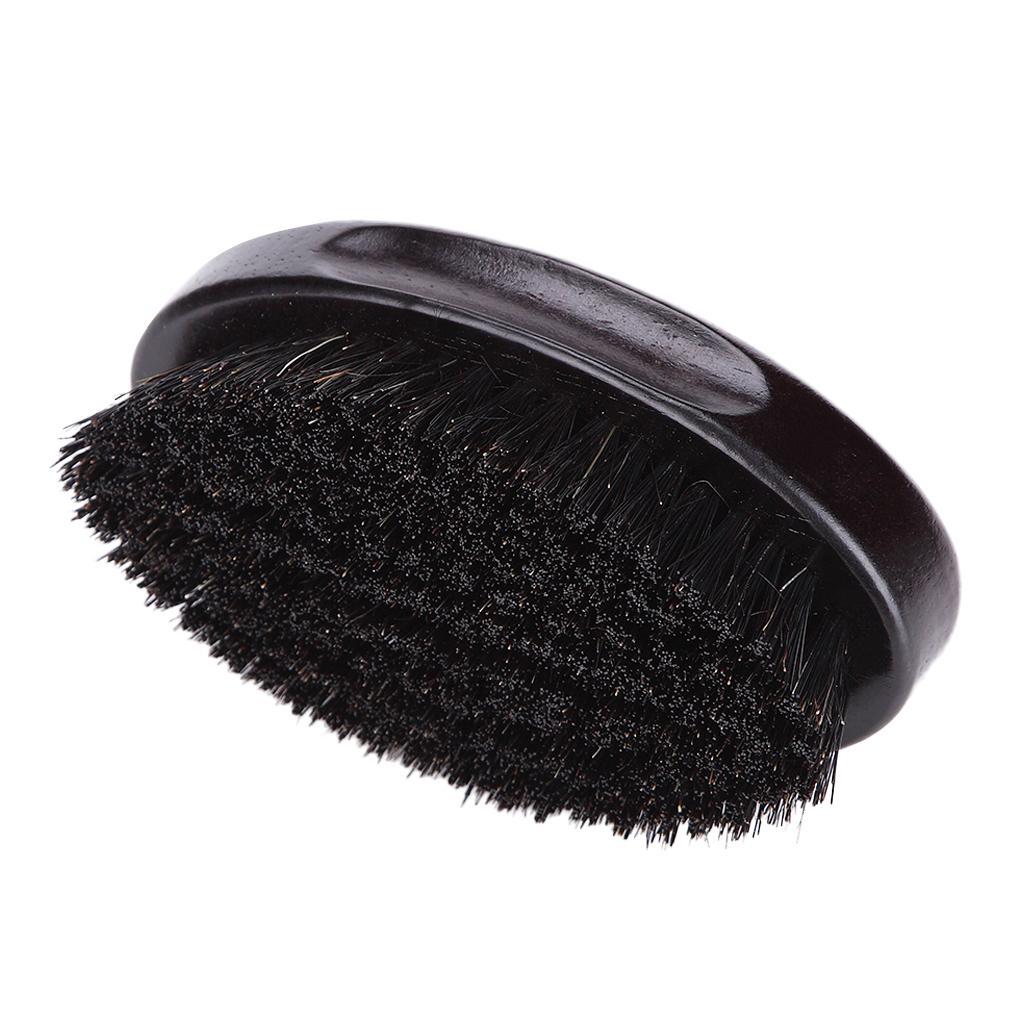 Men'S Grooming Hairstyles - แปรงปัดหนวดขนแปรงทำจากไม้ธรรมชาติ นวดหนังศีรษะอย่างอ่อนโยน อุปกรณ์จัดแต่งทรงผมสำหรับการดูแลตัวเองของผู้ชาย