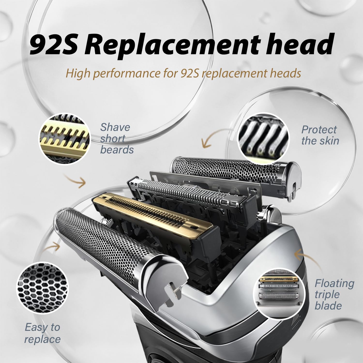 หัวฟอยล์ทดแทนรุ่นใหม่ 92S ใช้ไ - Electric Razor บทวิจารณ์และราคา