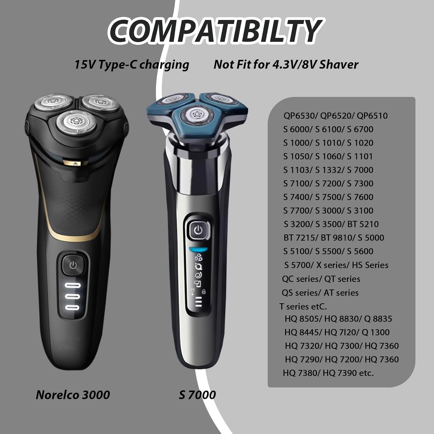 Brangdy 15V HQ8505 Type-C เครื - Beard Trimmer บทวิจารณ์และราคา