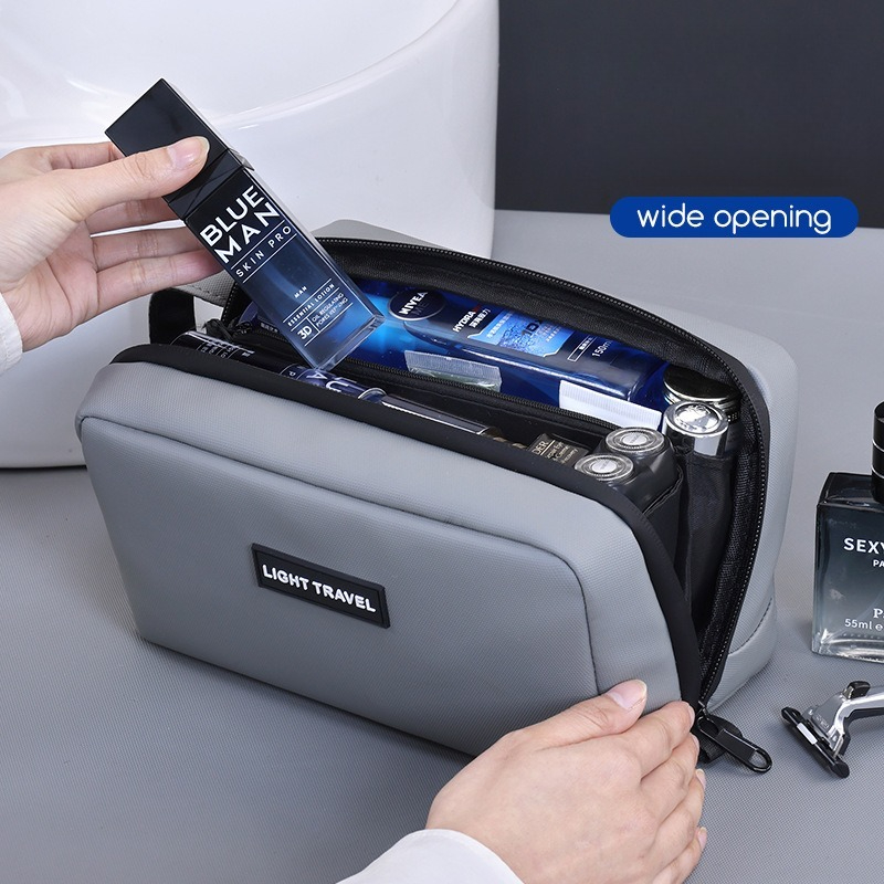 กระเป๋าเครื่องสำอางกันน้ำแบบพก - Mens Grooming Travel Kit บทวิจารณ์และราคา