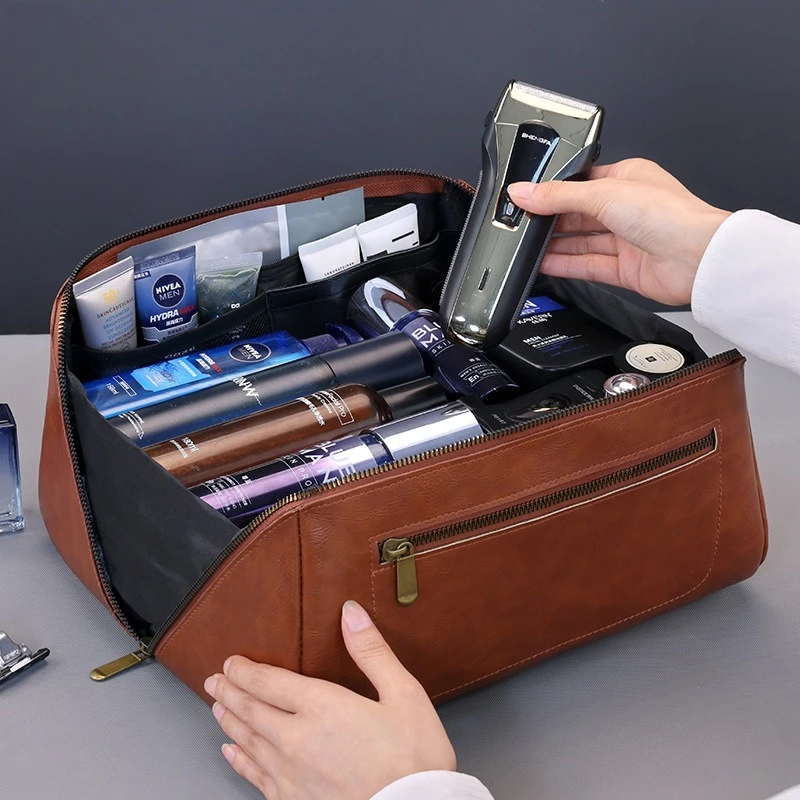 กระเป๋าเครื่องสำอางสไตล์วินเทจ - Mens Grooming Travel Kit บทวิจารณ์และราคา