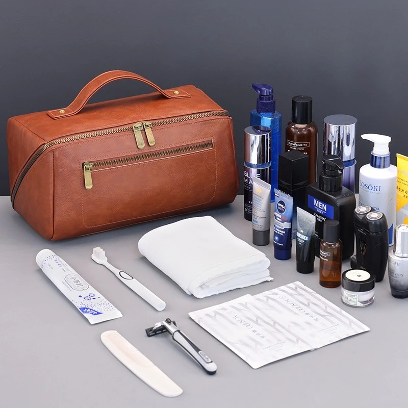 กระเป๋าเครื่องสำอางสไตล์วินเทจ - Mens Grooming Travel Kit บทวิจารณ์และราคา