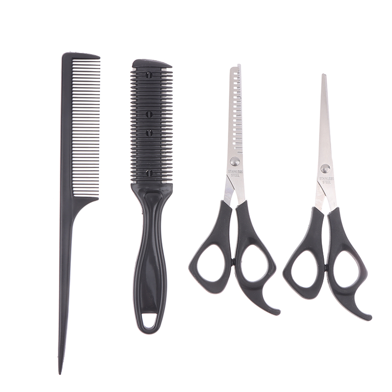 「กรรไกรตัดผม 4 ชิ้น กรรไกรช่าง - Grooming Scissors บทวิจารณ์และราคา