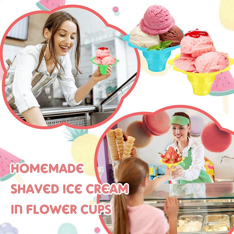 200 ชิ้น ถ้วยน้ำแข็งไสหลากสีขน - Shaving Cream บทวิจารณ์และราคา