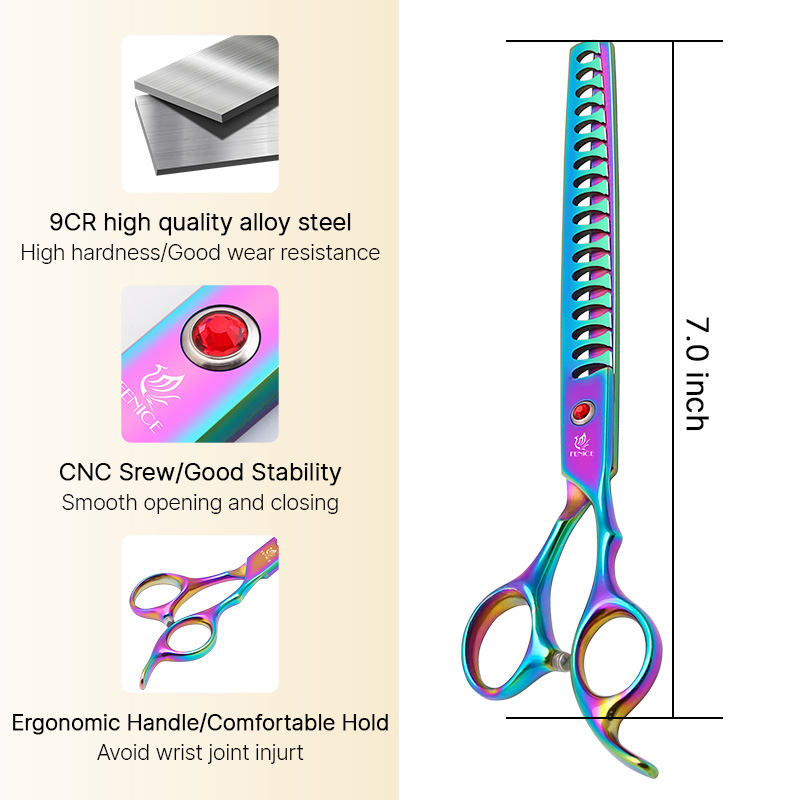 Fenice กรรไกรตัดขนสุนัข7.0นิ้ว - Grooming Scissors บทวิจารณ์และราคา