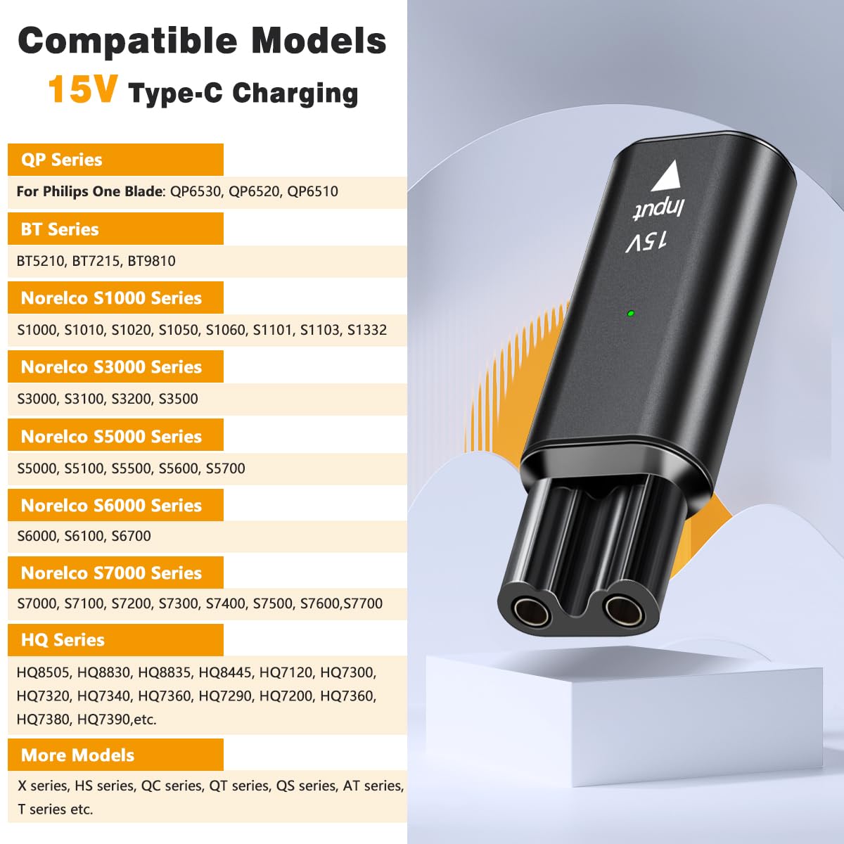 อะแดปเตอร์ชาร์จขนาดเล็กแบบปลอด - Electric Razor บทวิจารณ์และราคา