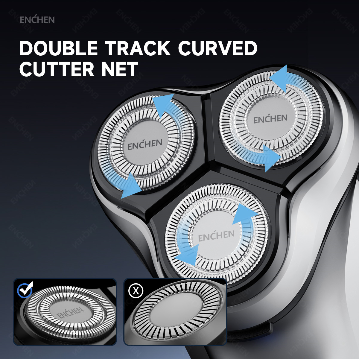 หัวโกนไฟฟ้าสำรอง ENCHEN Blacks - Electric Razor บทวิจารณ์และราคา